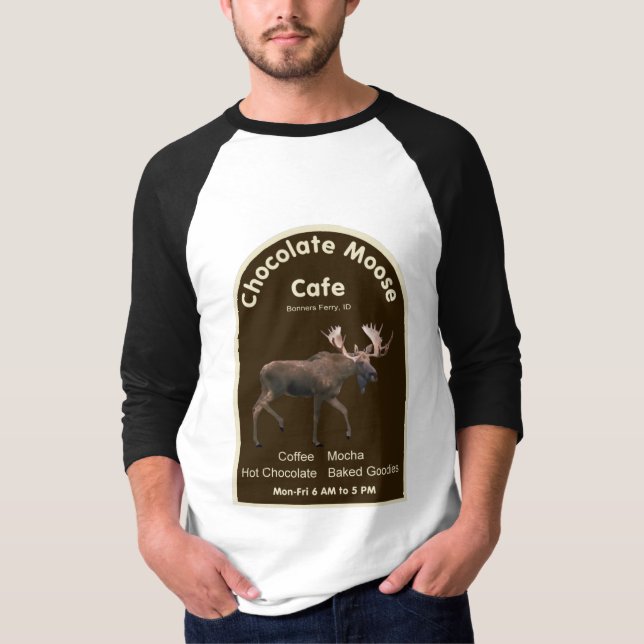 Chocolate Moose Cafe Tee Shirt (Framsida)