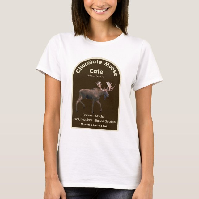 Chocolate Moose Cafe Tee Shirt (Framsida)