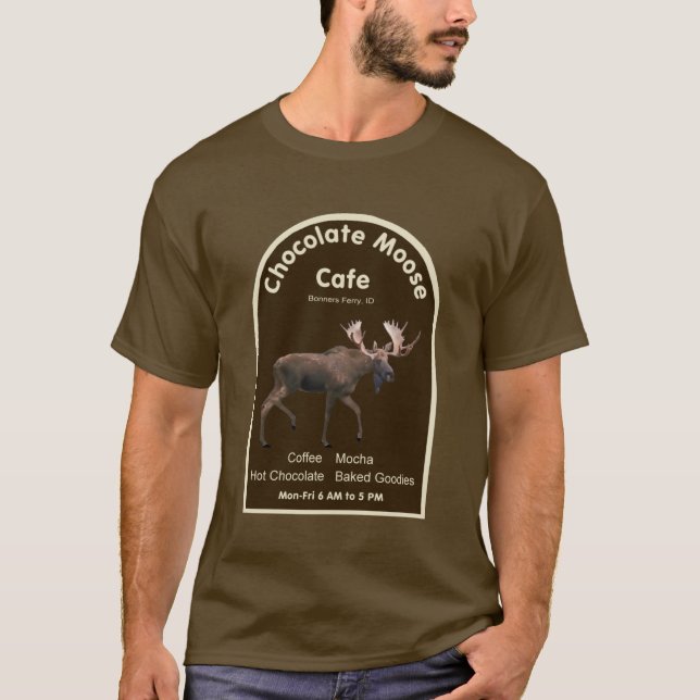 Chocolate Moose Cafe Tee Shirt (Framsida)