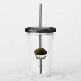 Chocolate Muffin Acrylic Tumbler Take Away Mugg