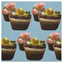 Chocolate Muffinss Bird & Ro Poly Weave Fabric