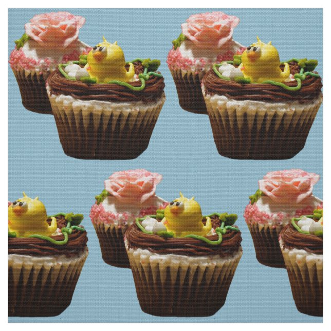 Chocolate Muffinss Bird & Ro Poly Weave Fabric Tyg (Provkarta)