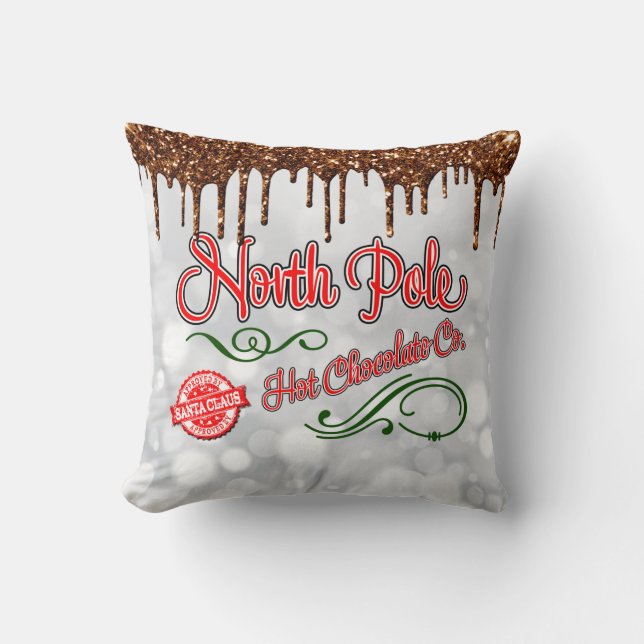 Chocolate North Pole Hett Chocolate Kudde (Framsida)