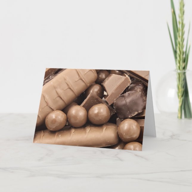 Chocolate Note Card Kort (Framsida)