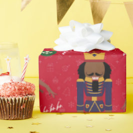 Chocolate Nutcracker Gift Wrap Presentpapper