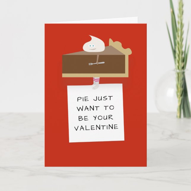 Chocolate Paj Valentine Day Card Kort (Framsida)