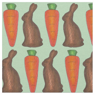 Chocolate Påskhare Rabbit Carrots Candy Tyg