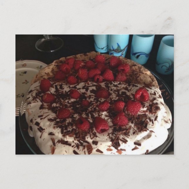 Chocolate Pavlova Vykort (Framsida)