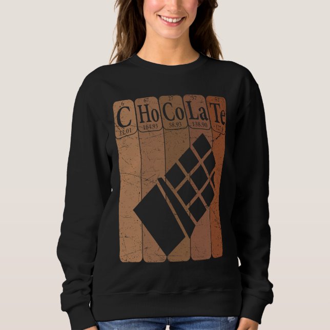 Chocolate Periodic Table Elements Chocoholic Choco T Shirt (Framsida)