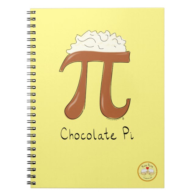 Chocolate Pi Cute Math Pi Day - bärbar dator Anteckningsbok (Framsidan)