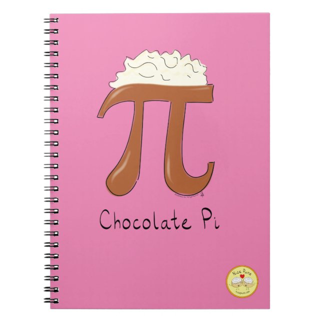 Chocolate Pi Cute Math Pi Day - bärbar dator Anteckningsbok (Framsidan)