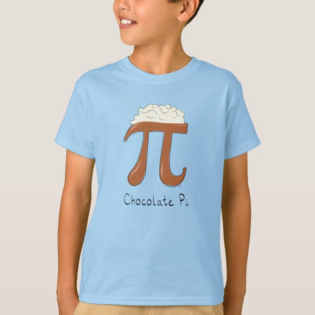 Chocolate Pi Cute Math Pi Day Barn Boy's T-Shirt (Framsida)