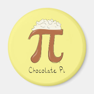 Chocolate Pi Day Symbol Math Teacher Funny Magnet
