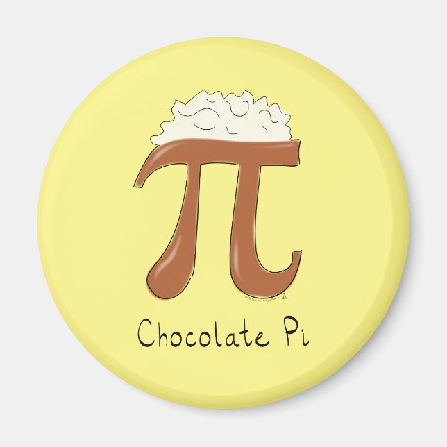 Chocolate Pi Day Symbol Math Teacher Funny Magnet (Framsidan)