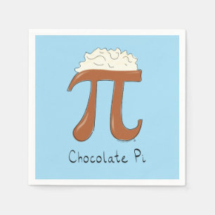 Chocolate Pi Day Symbol Math Teacher Funny Pappersservett