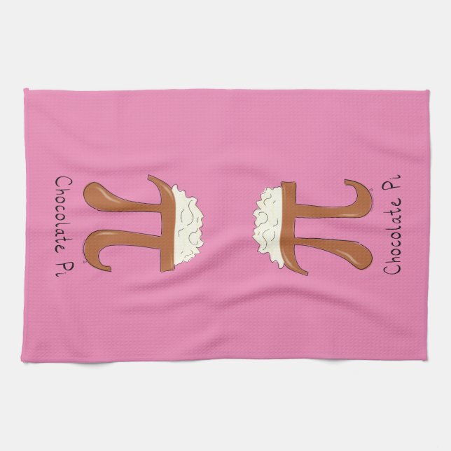 Chocolate Pi Math Cute Paj Baking Kitchen Towel Kökshandduk (Horisontell)