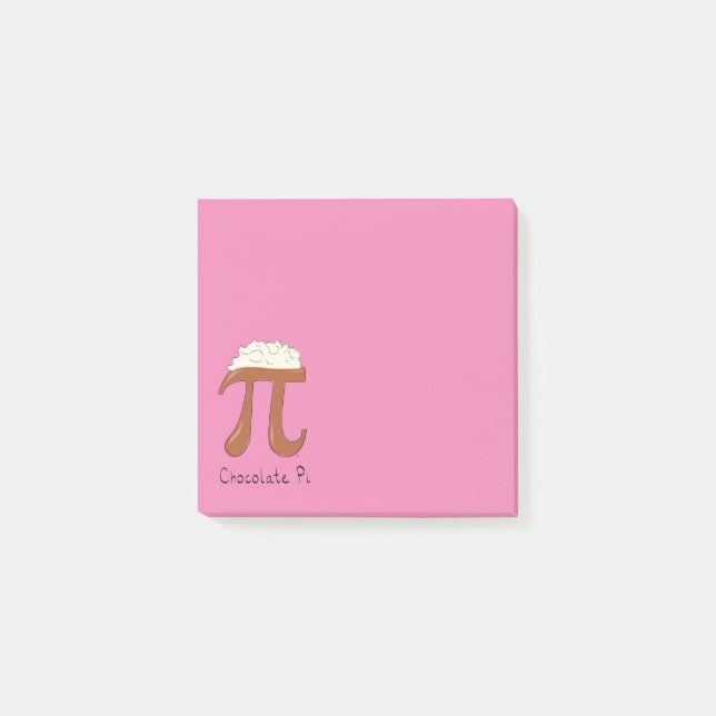 Chocolate Pi Math Teacher Post-it Block (Framsida)