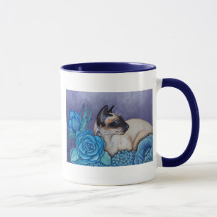 Chocolate Point Siamese Cat Mugg