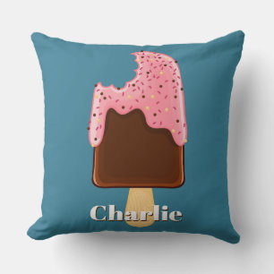 Chocolate Popsicle, eget namn och färg-kuddar Kudde