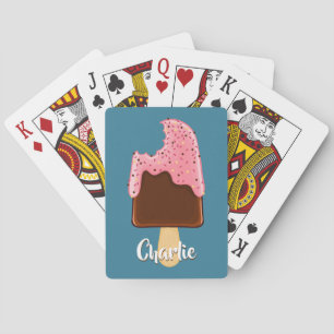 Chocolate Popsicle, egna namnuppspelningskort Kortlek