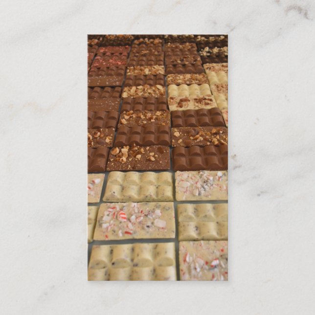 Chocolate Pub Candy Chocolatier Shop Pastry Chef Visitkort (Framsida)