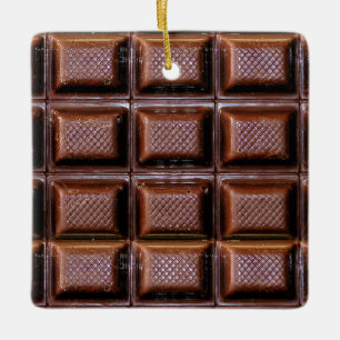 Chocolate Pub Realistic Food jul Julgransprydnad Keramik