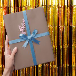 Chocolate Pudding Solid Färg Presentpapper