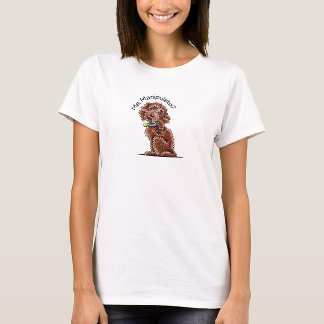 Chocolate Pudel Mix Me Manipulate Tee Shirt (Framsida)