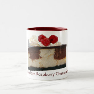 Chocolate Raspberry Cheesecake Två-Tonad Mugg