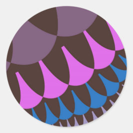 Chocolate Raspberry Scales Runt Klistermärke