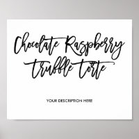 Chocolate Raspberry Truffle Torte-tecken