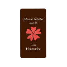 Chocolate & red bookplates