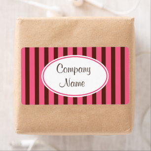 Chocolate Retro Business Labels Fraktsedel