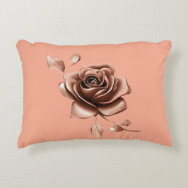 Chocolate Rose Glaze AI art Prydnadskudde
