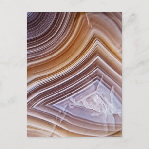 Chocolate Rosett band Agate Vykort