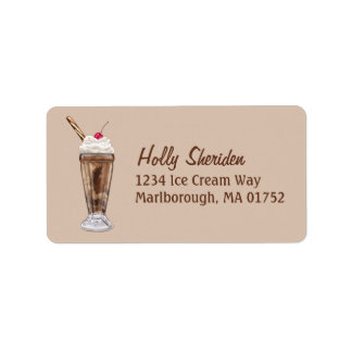 Chocolate Shake Adressetikett