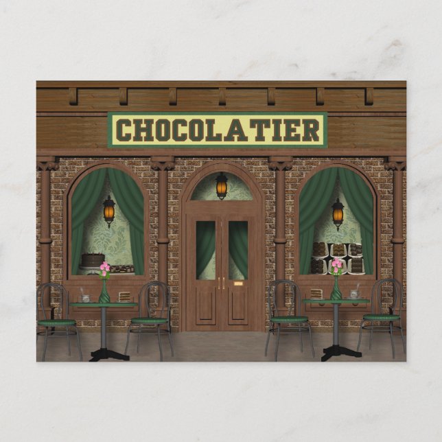 Chocolate Shop-vykort Vykort (Framsida)