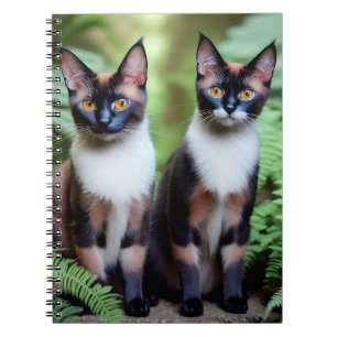 Chocolate Siamese Cat Twillingars, bärbar dator Anteckningsbok