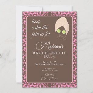Chocolate Spa Helg Getaway Bachelorette Party Inbjudningar