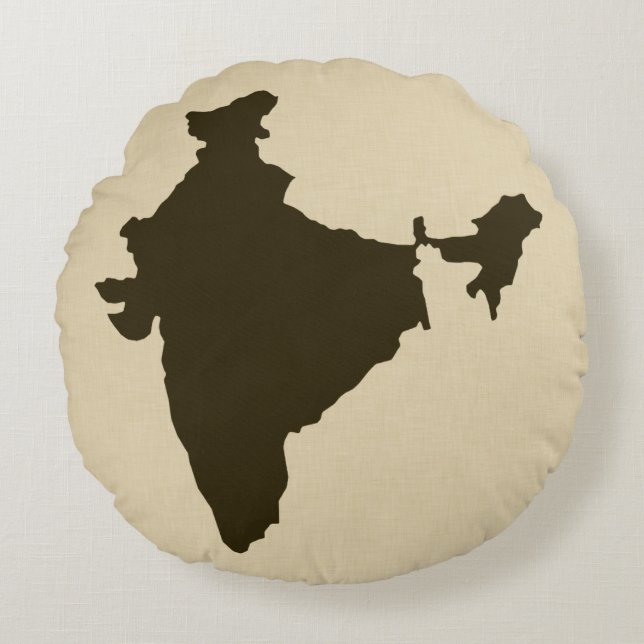 Chocolate Spice Moods India Rund Kudde (Framsidan)