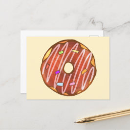 Chocolate Sprinkle donut Vykort