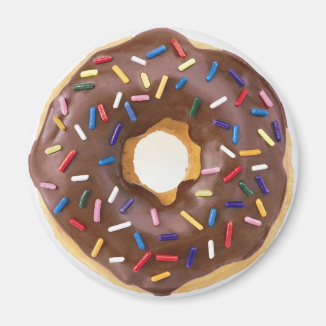 Chocolate Sprinkles Doughnut Magnet (Framsidan)