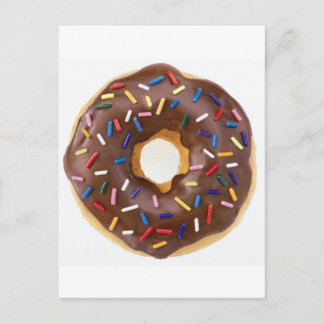 Chocolate Sprinkles Doughnut Vykort