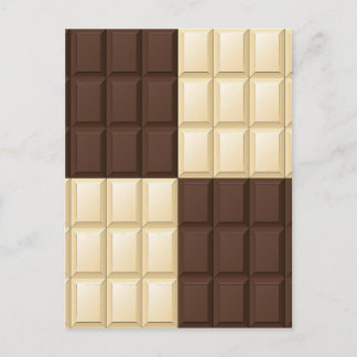 Chocolate Square Delight Vykort