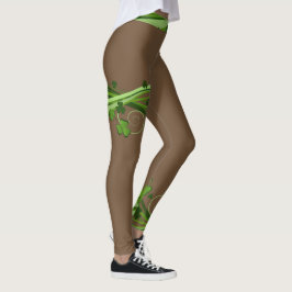 Chocolate St patrick's day Leggings Patrick Byxor