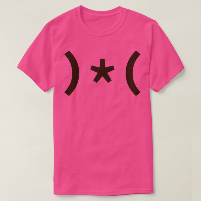 Chocolate Starfish Ascii Art T Shirt (Design framsida)