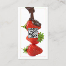 Chocolate Strawbär Anpassningsbar QR