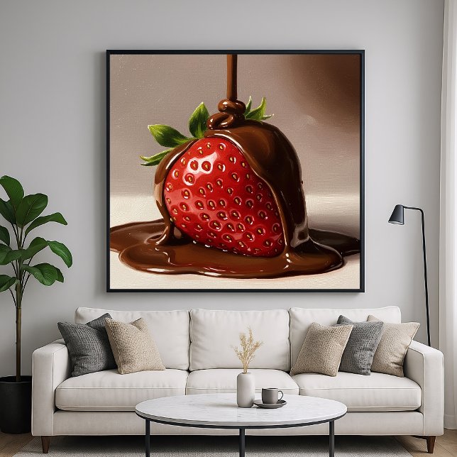 Chocolate Strawberry - Detailed Painterly Stil Poster (Skapare uppladdad)