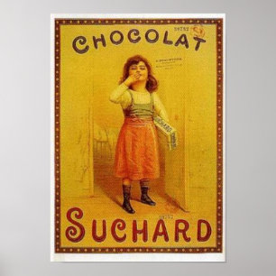 Chocolate Suchard Vintage annons Poster