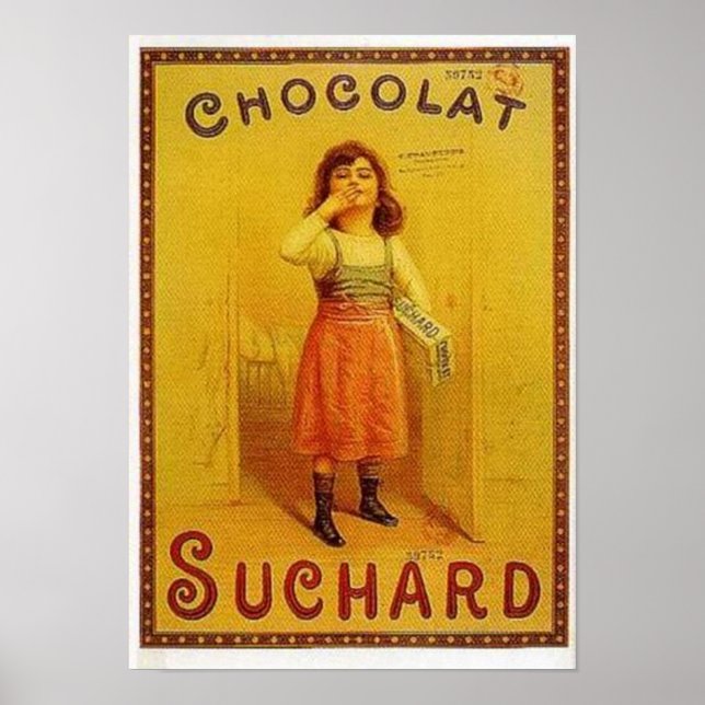 Chocolate Suchard Vintage annons Poster (Framsidan)